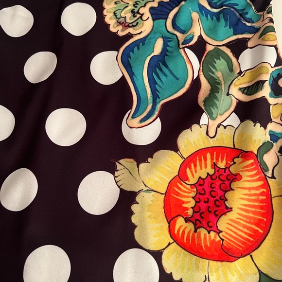 DESIGUAL 🌺 Woman Polka Dot & Floral Dess size 10 - Picture 7 of 12